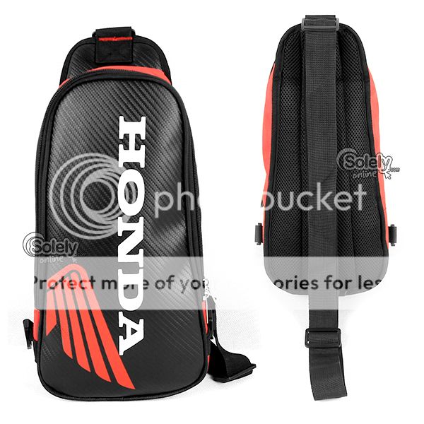HONDA Travelling Sport Motorcycles Men's Sling Bag Polyester Adjustable