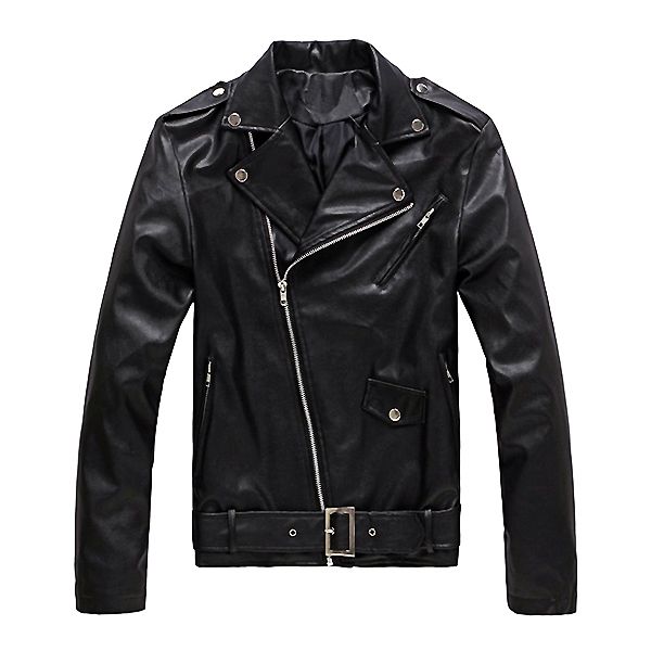 New Mens Leather Vintage Black Motorcycle Biker Jacket M To XXXL | eBay