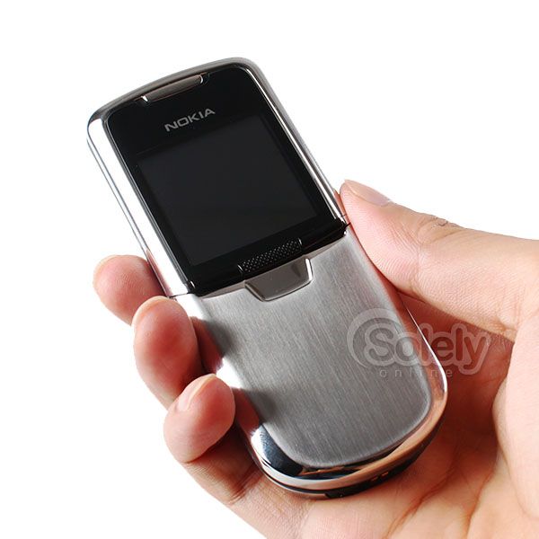 New & Genuine NOKIA 8800 Silver Chrome Slide GSM Mobile Cell Phone ...